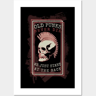 Old Punks Never Die retro 90's Posters and Art